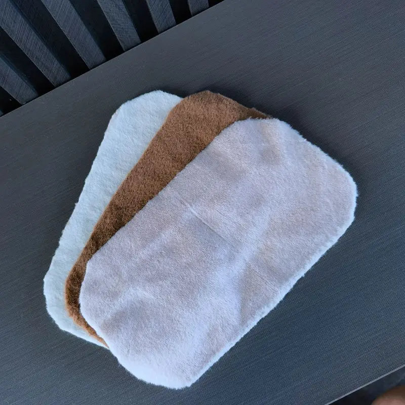 5 قطع 1:12 سجادة قطيفة مصغرة - إكسسوارات بيت الدمى ذاتية الصنع أثاث واقعي ديكور صور دعامة للعب التظاهري #5