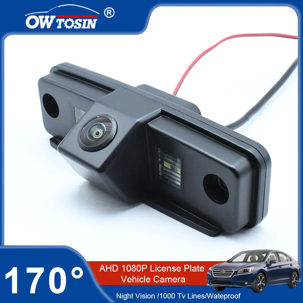 

170 Degree AHD 1080P Vehicle Plate Car Rear View Camera For Subaru Outback BR 2009-2014 Forester 2002~2013 Reverse Car Monitor