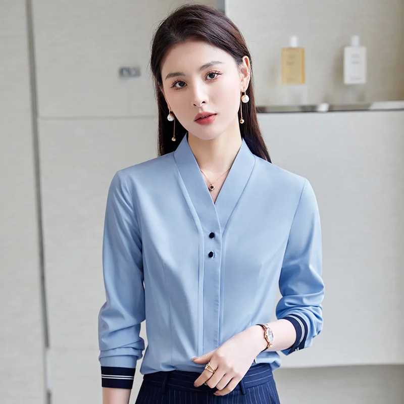 IZICFLY New Style Autumn Blouses For Women Fashion Shirt Slim Elegant Cheap Office Work Wear Tops Korean Reviews Many Clothes