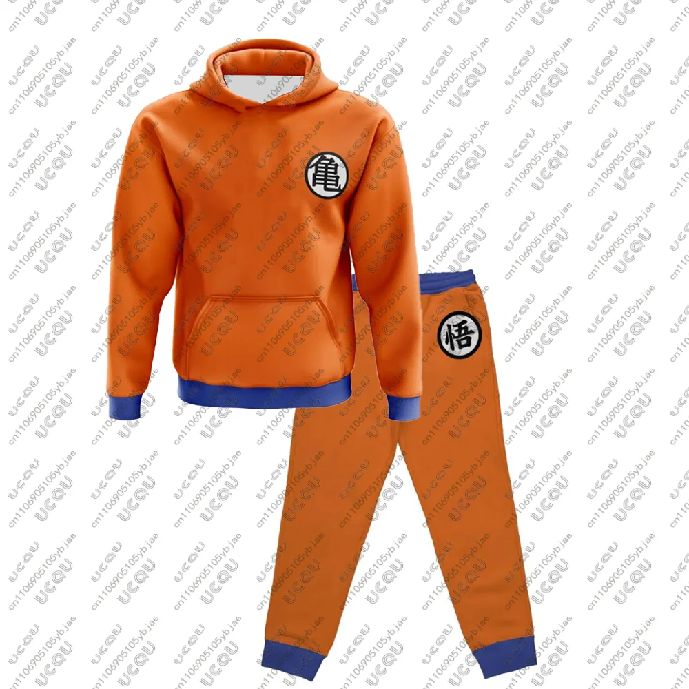 

Adult Hoodie Girl Sport Sweatshirts Cosplay Set Boys Men Top Casual Pants Autumn Winter Y2k Goku Kame Kai Dragon Ball Z Hoodie
