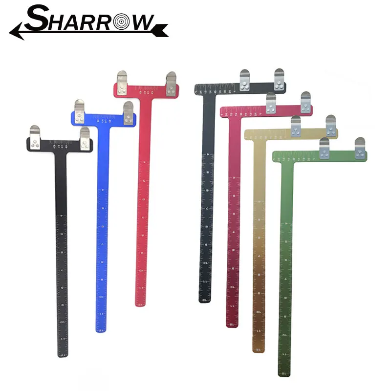 Archery T/L Square Bow Ruler Tuning Tool Arrow Nocking Points Recurve Bow Shooting Accessories