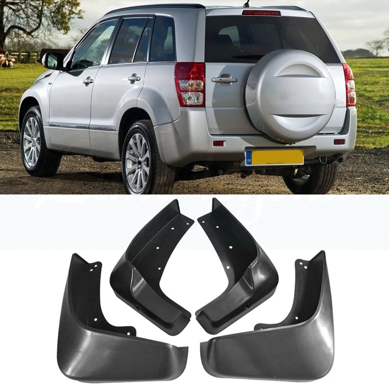 4pcs/set car Mud Flaps Mudguards For Suzuki Grand Vitara / Edcudo (JT) 2005-2015 Splash guards 2010 2011 2012 2013 2014 2015