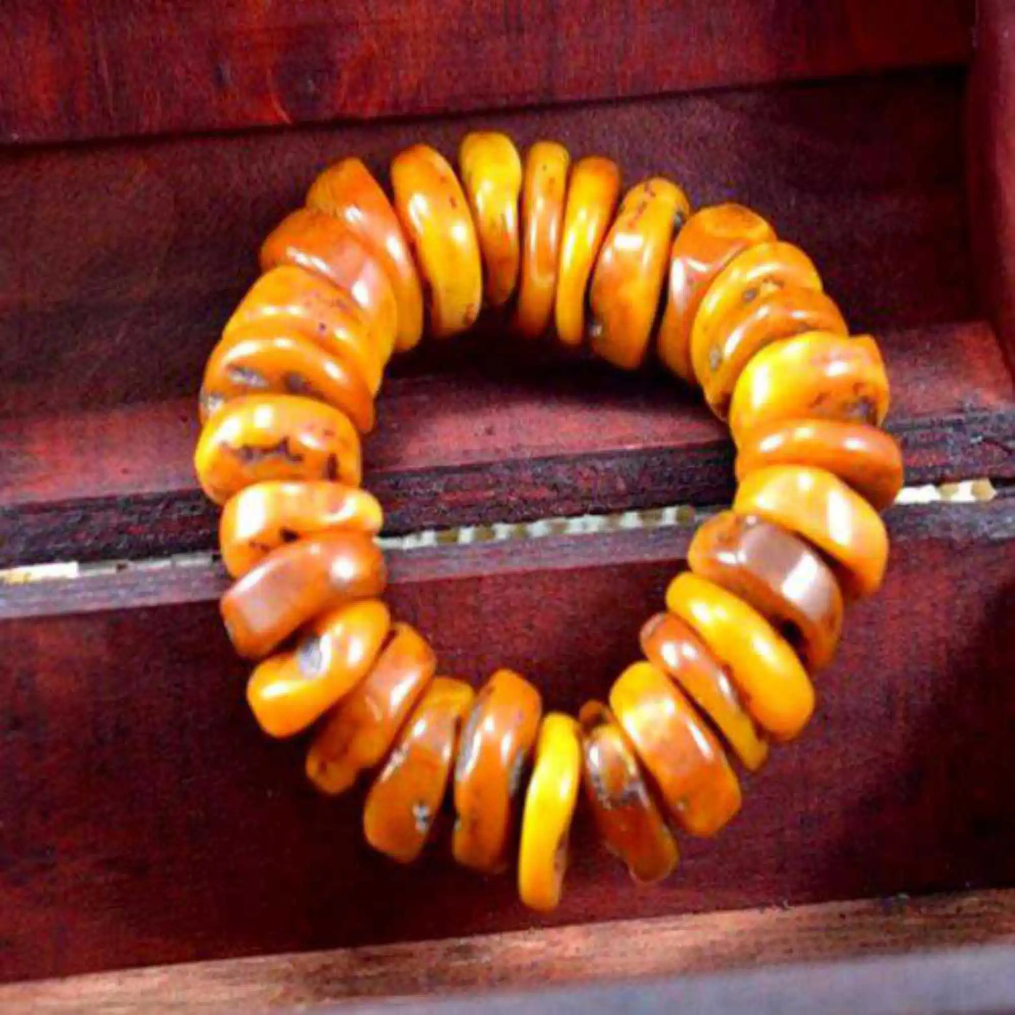 Raw Beautiful Natural Baltic Amber Bracelet Taseel Calming Seven Chakras Practice Emotional Restore Inspiration Buddhism