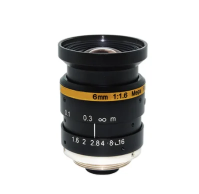 

SL-0022 3MP Machine Vision Lens, 6mm EFL, F1.6, C Mount, 1/1.8" Image Circle, 60° HFOV, -1.0% Distortion, Long L/T