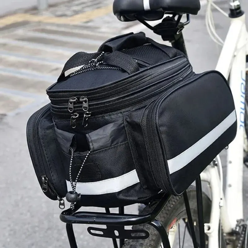 Bicycle Carrier Bag MTB Bike Rack Bags Trunk Pannier Cycling Multifunctional Large Capacity Travel Bag With Rain Cover