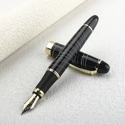 JINHAO X450 GLOSS BLACK 18KGP 0.7mm BROAD NIB FOUNTAIN PEN JINHAO 450 LUXURY BUSINESS PURPLE WINE GREEN GOLDEN 21 COLORS SELECT