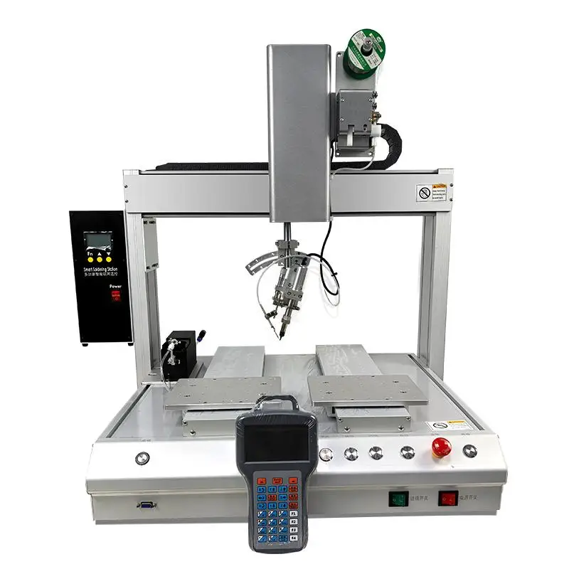 Manufacturer's Fully Automatic LED Light USB Cable Circuit Board Spot Welding Tin Drag Soldering Machine for PCB Board Deposit