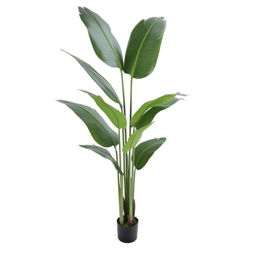 Artificial Banana Tree 5.2FT, Home Decor Indoor Artificial Tree,Faux Tropical Banana Floor Plant with Pot,for Office Living Room