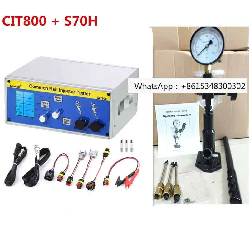 New!CIT800 Multifunction  Common Rail Injector Tester  Piezo Injector Tester + S70H Injector Iron Validator