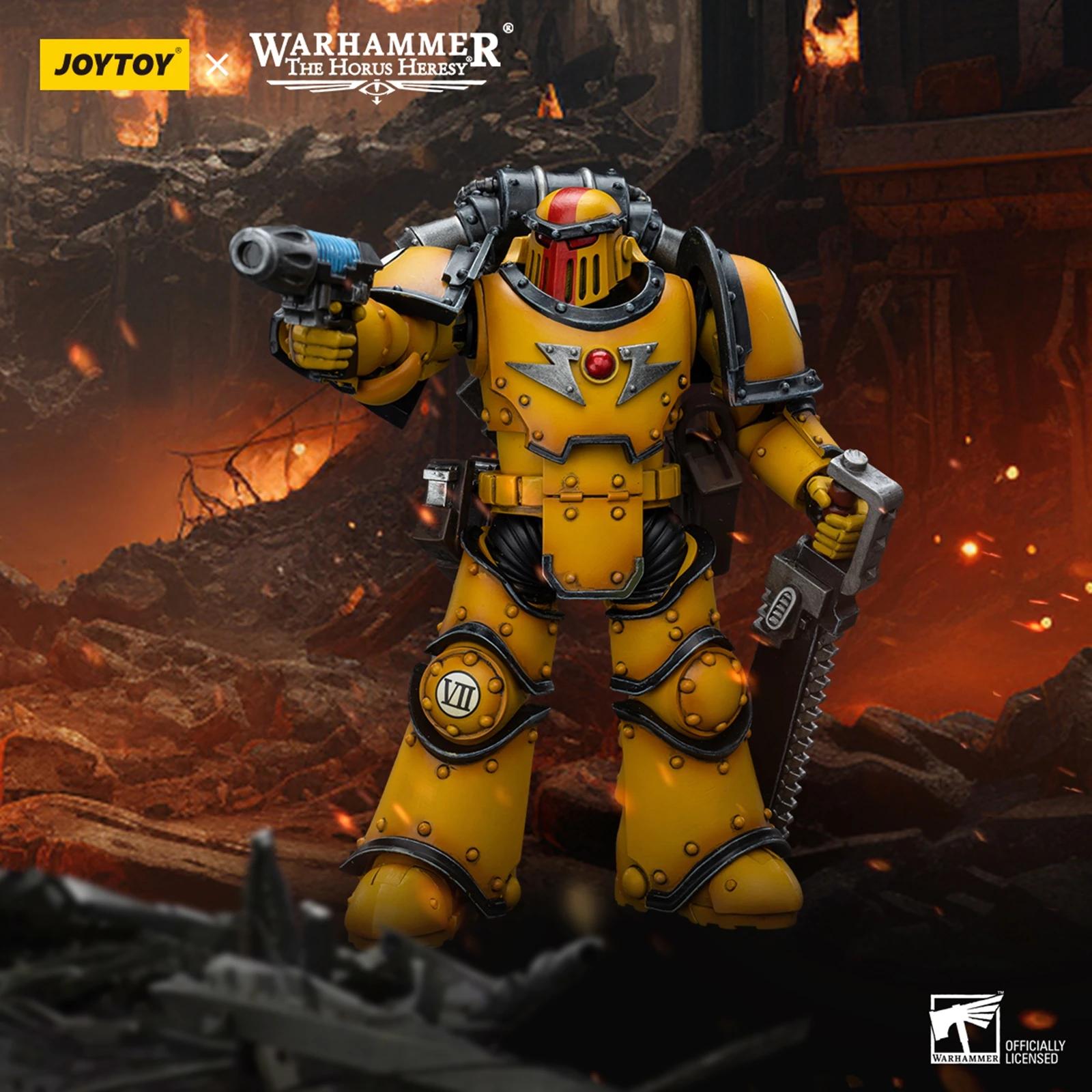 조이토이 워해머 40000 1/18 액션 피규어 12cm Imperial Fists Legion MkIII 전술 분대 장교 Despoiler Squad Sergeant