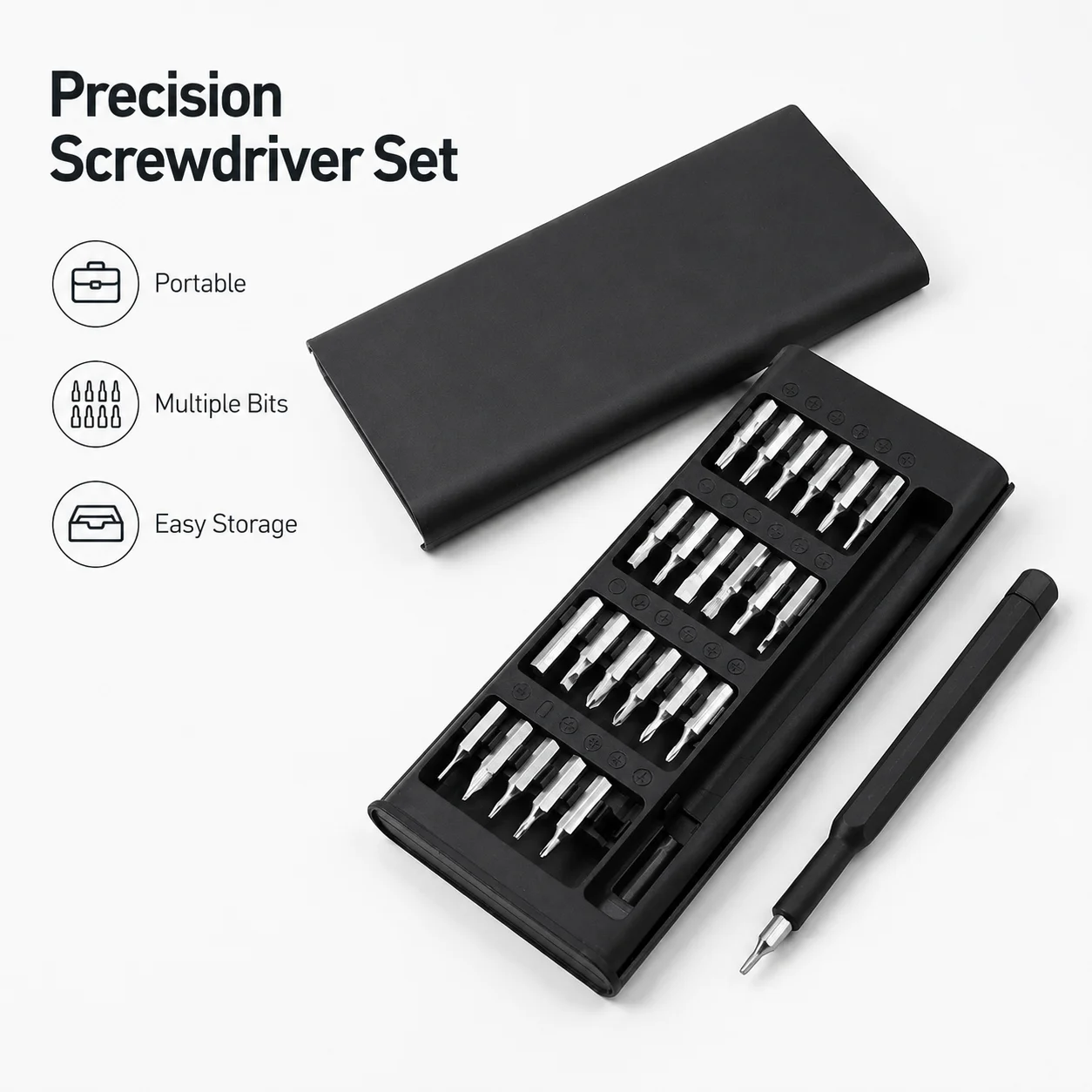 Multi Functional Household Screwdriver Set, Precision Repair Tool Kit for Home DIY, Electronics, Furniture Assembly image 5