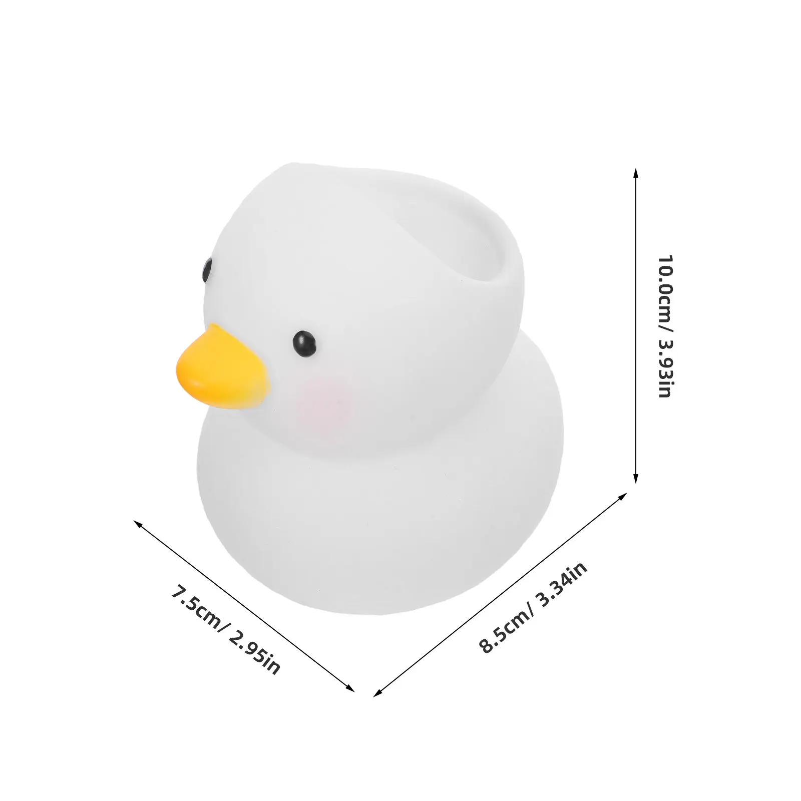 3Pcs Cute Duck Cartoon Pen Holder Plastic Desk Organizer for Office Home School Workspace Stationery Pencil Cup Animal