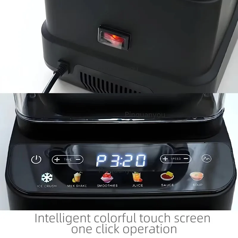 Commercial G3 smoothie machine, stainless steel knife compartment with sound insulation cover, waterproof kitchen appliance