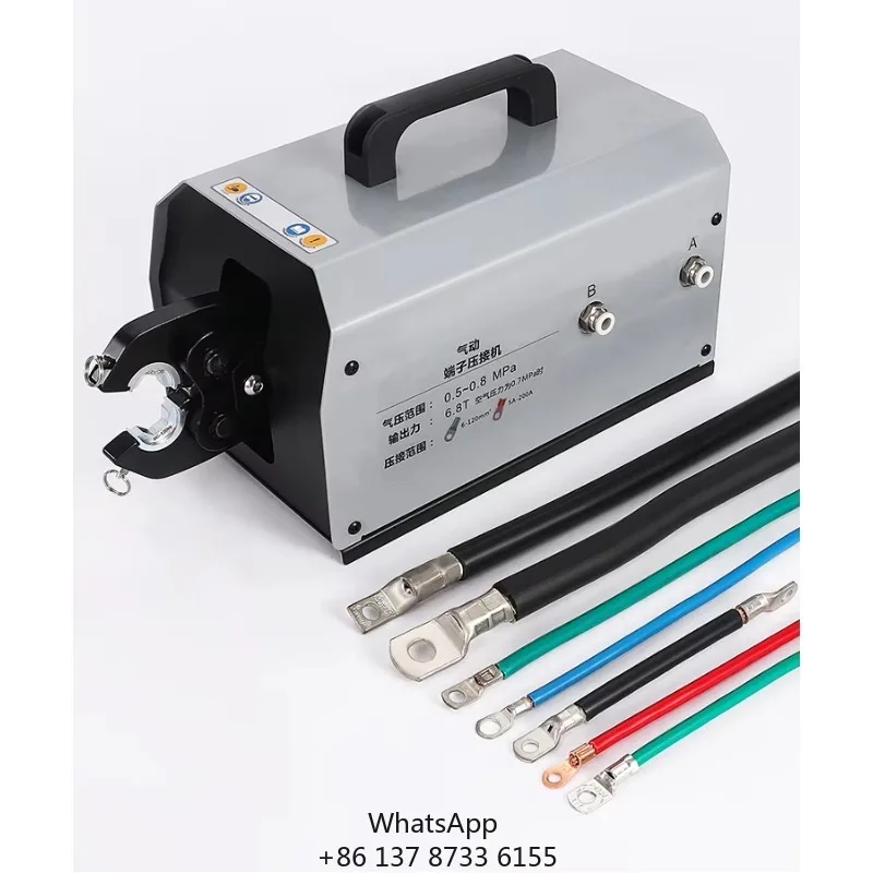 

SA-60L Portable Pneumatic Interchangeable Wire Terminal Tube Cable Lug Crimping Machine