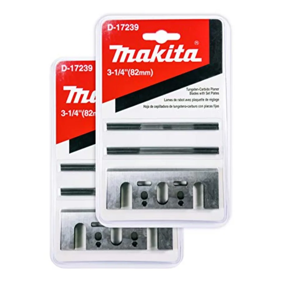 

2 Pack 8 Pc - 3 1 4 Planer Blade Double Edge Set For Planers - Cutting For Hard Wood - 3-1/4" Tungsten Carbide 2-Piece Blade