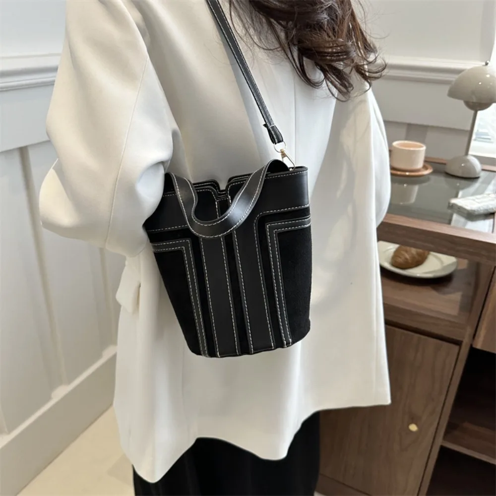 Crossbody Bags For Women Messenger Bags Handbags For Womens Women\'s Retro Contrast Handbag Shoulder Bag Bucket Bag Tote Bag