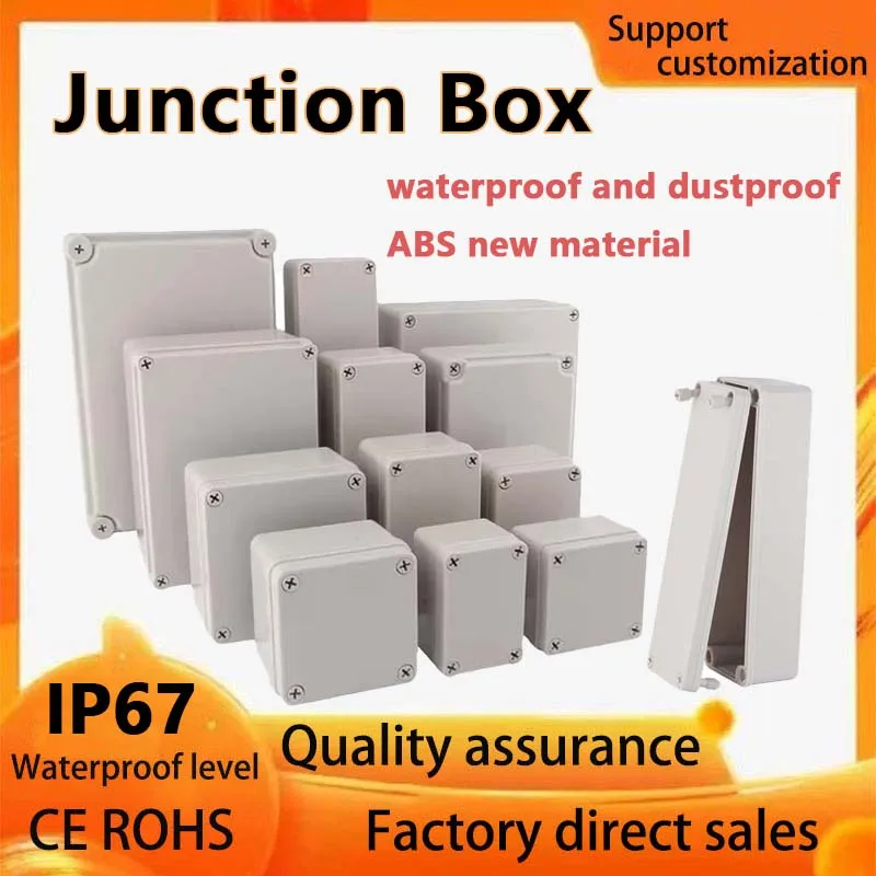 AG Series Outdoor Waterproof Electronic Case ABS Junction Box IP67 Instrument Wire Housing Outdoor Custom Project Enclosure