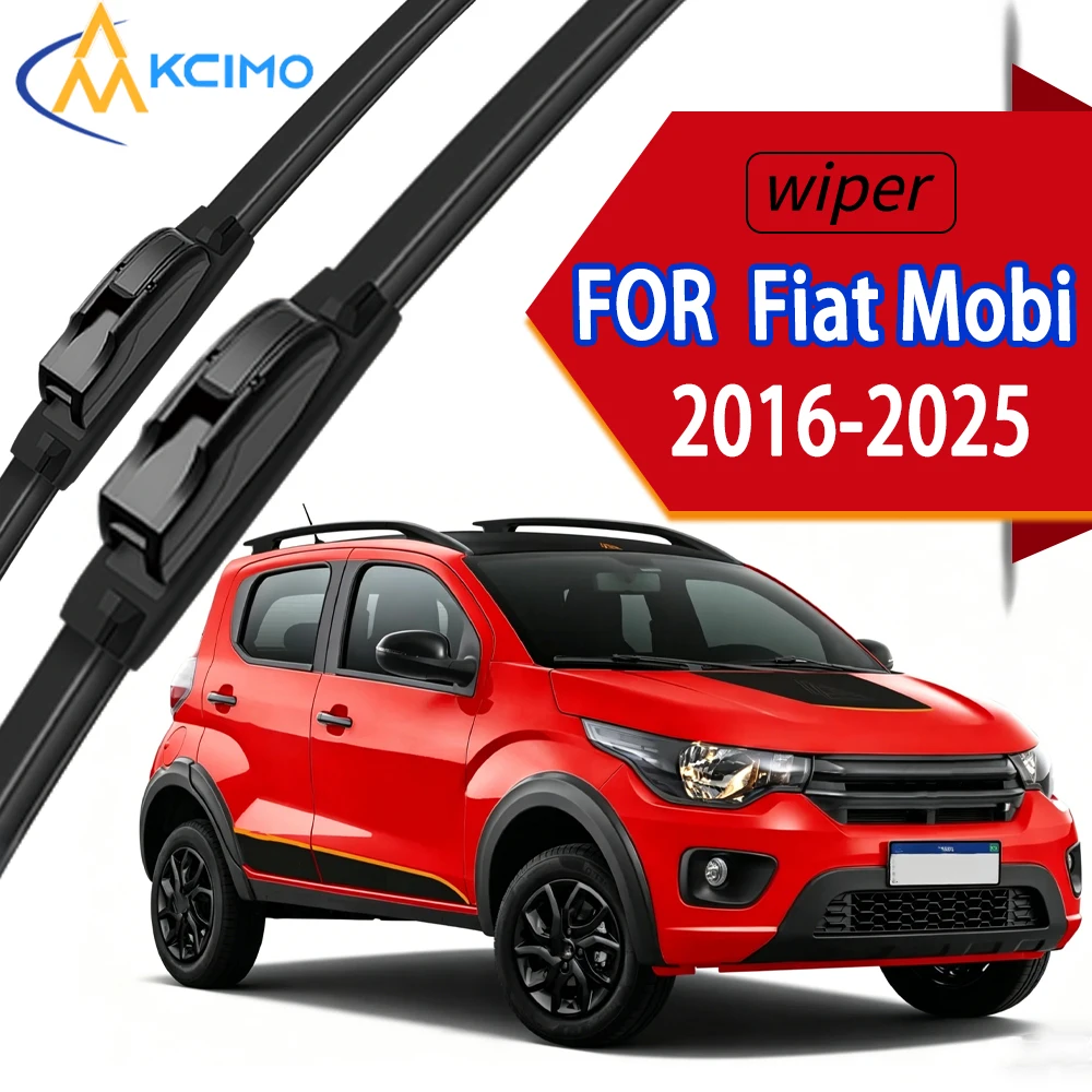 

Premium OEM Spec Front Windscreen Wiper Blades with High-Density Rubber, Perfect Fit for Fiat Mobi 2016-2025.