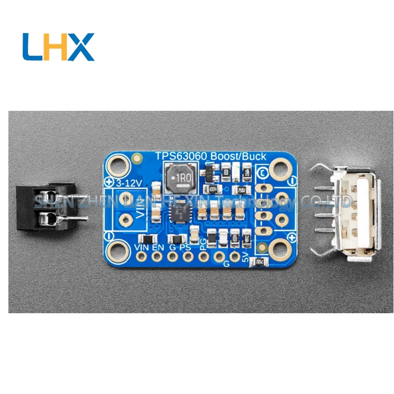 TPS63060 500mA 3V-5V / 1A 5V-12V USB Step-Up/Step-Down Module