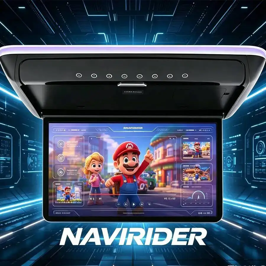 N 8K HD 2+32G/4+64G Android/ Mp5 Ceiling Screen Car Flip Down Monitor 1920*1200 IPS LED Screen Roof Car TV WiFi Mobil Bluetooth
