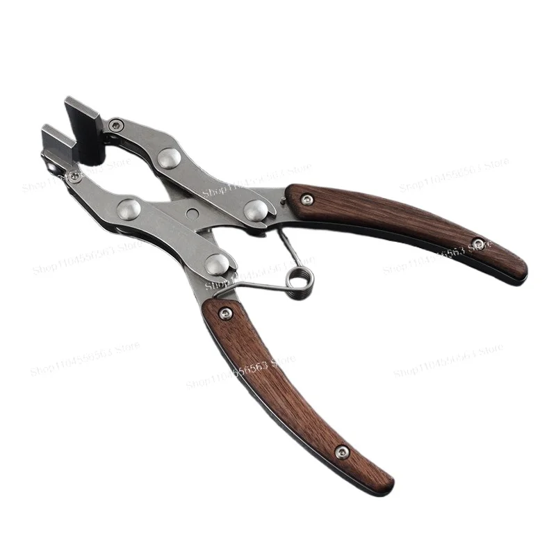 Second-generation Cost-effective 350g, Flat-mouth Pliers, Parallel Pliers, Handmade DIY Leather Jaw 38mm