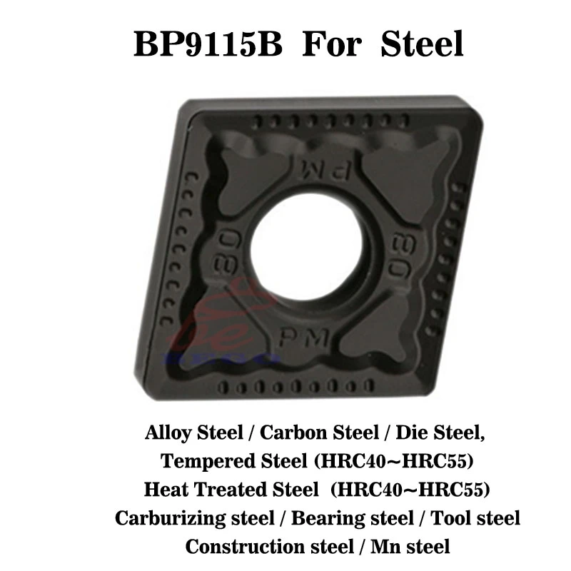 Imagem -05 - Cnmg Inserções do Carboneto de Tungstênio Promoção Cnmg 120408 pm dm ef para p k m Ferramenta de Corte Cnc Transformando Placa Cnmg12 Peças Lote