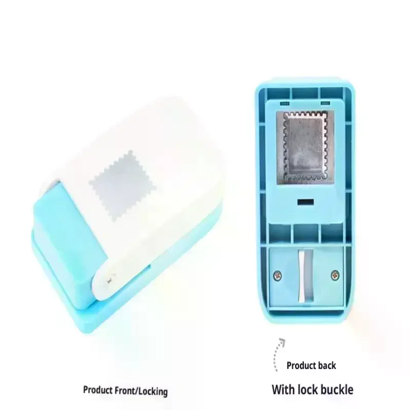 Rectangle Postage Stamp Punch Lever Action Craft Punch For Paper Crafting Scrapbooking Various Materials Punching Tool