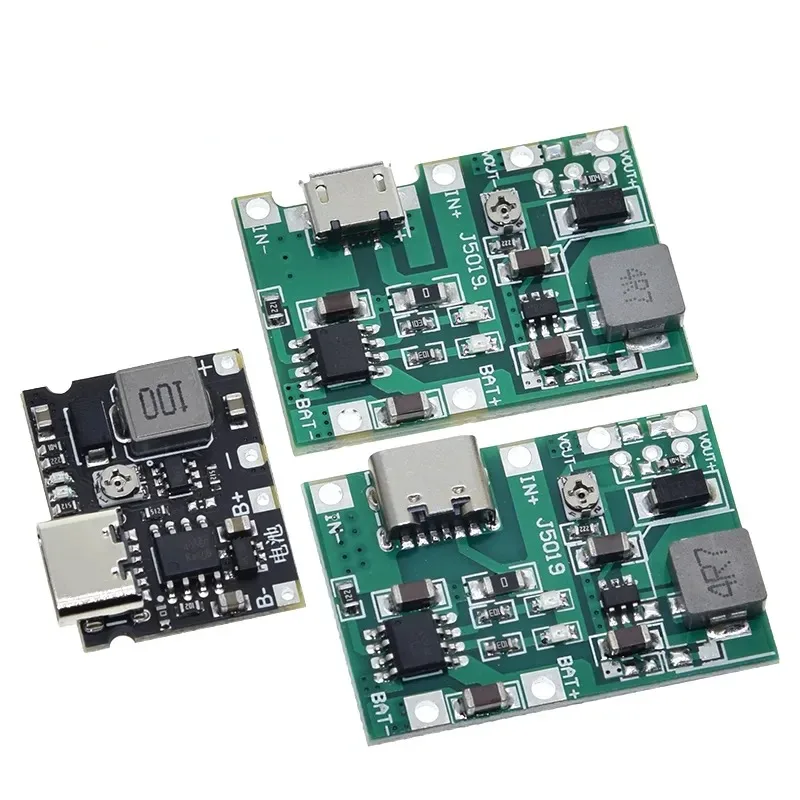NEW  Lithium Li-ion 18650 3.7V 4.2V Battery Charger Board DC-DC Step Up Boost Module TP4056 DIY Kit Parts