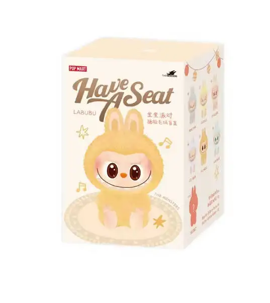 

The Monsters Labubu Sit-Down Party Series Heart-Moving Blind Box Doll Kawai Guessing Bag Figure Model Bag Keychain Collection De