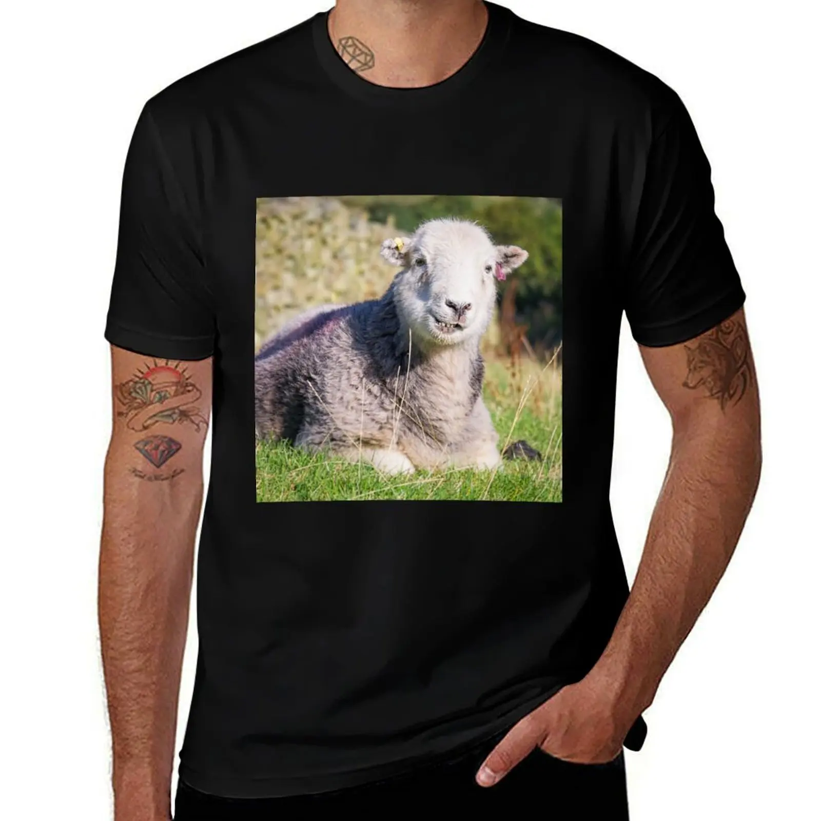 Футболка Happy Herdwick Sheep, Lake District, модная футболка с графическим рисунком для мужчин