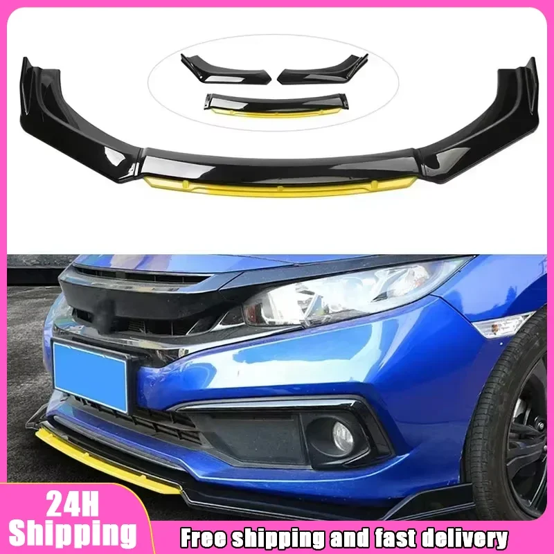 

New Car Bumper Front Shovel Universal Modification Decoration Car Front Chassis Anti-collision Strip Front Lip Accessories