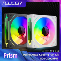 TEUCER Prism 4 PRO 3PCS PC Case Fan 120mm ARGB Cyclic Mirror Light Effect PWM 800-2000RPM CPU Cooler ventilador