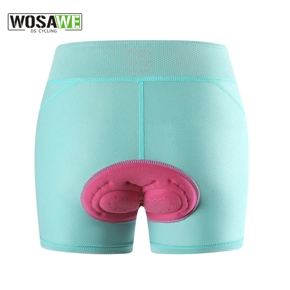 

WOSAWE Women's Bike Shorts 3D Padded Cycling Underwear Bicycle Road Biking Breathable MTB Shorts