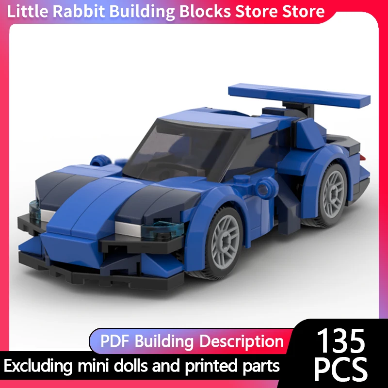 City Car Model MOC Building Bricks A11S Small Compact Sports Car Modular Technology Children Holiday Gifts Assemble Toys Suit