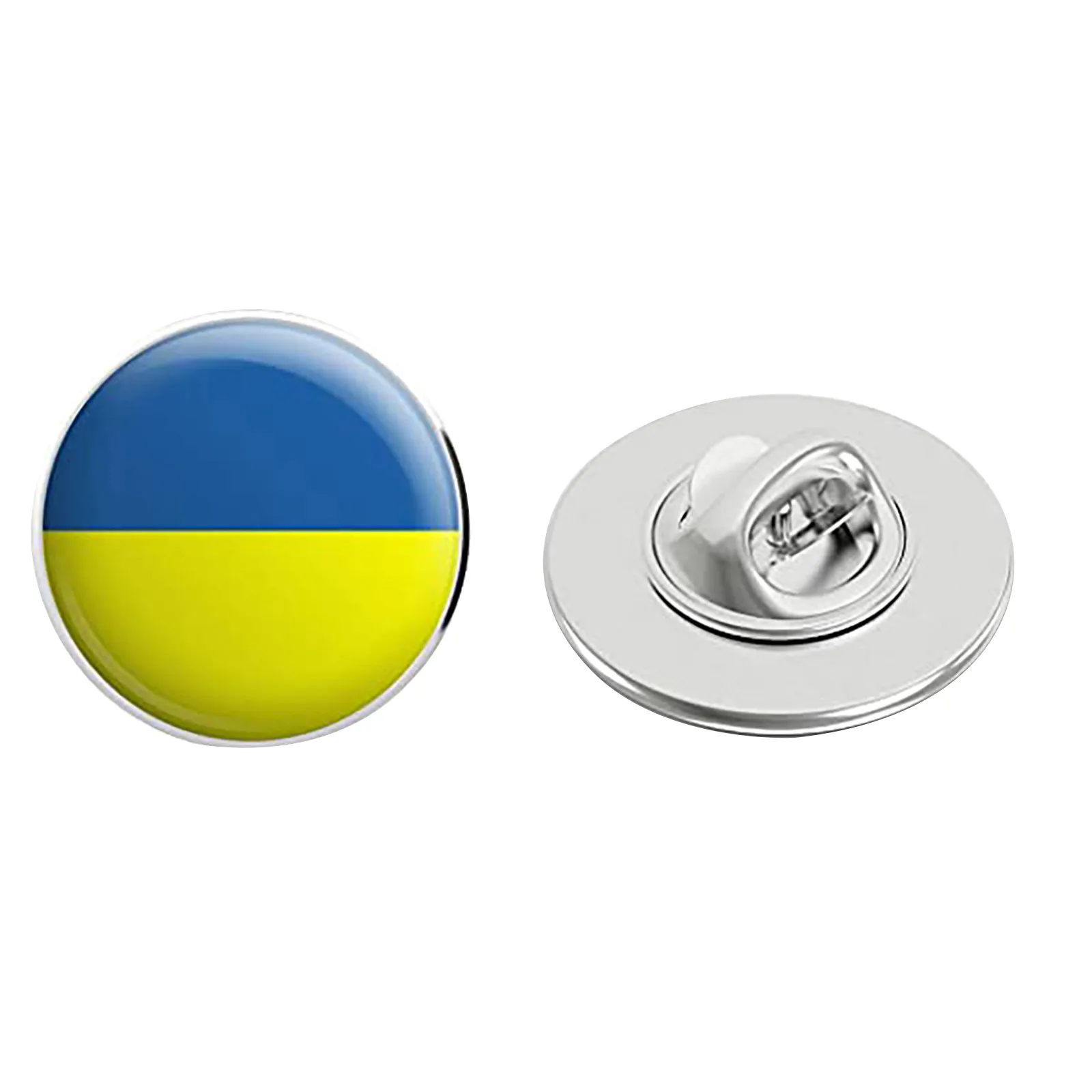 Ukraine Flag Brooch Pin Women National Symbol Badge Clothing Accessory Fashion Jewelry Gift Patriotic Events Event Decoration T1