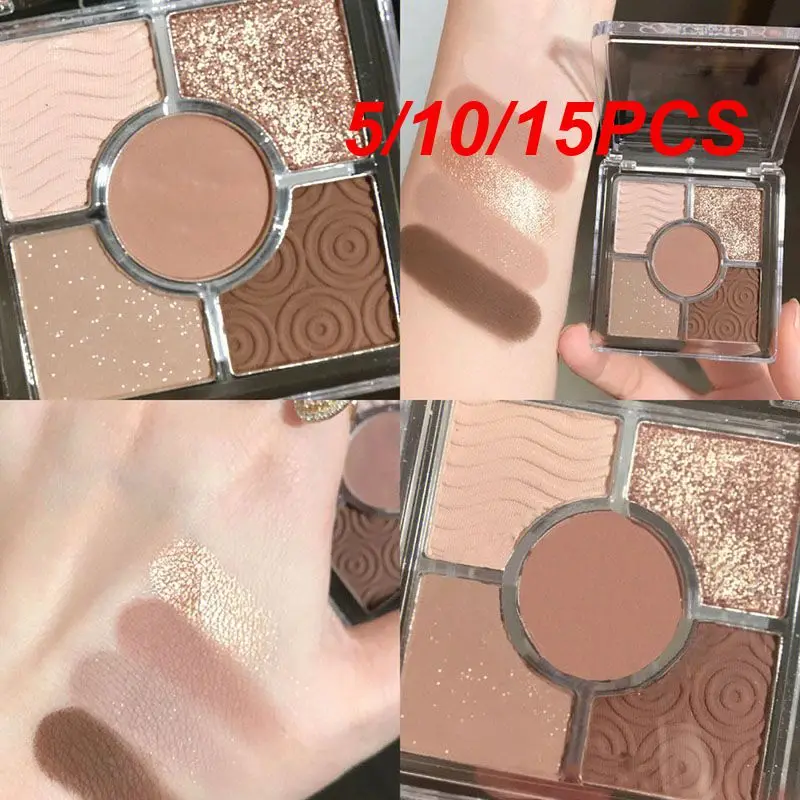 5/10/15PCS Fashion Makeup Geochromatic System 5 Colors Palette Eye Cosmetics Eye Shadow Women's Eye Makeup