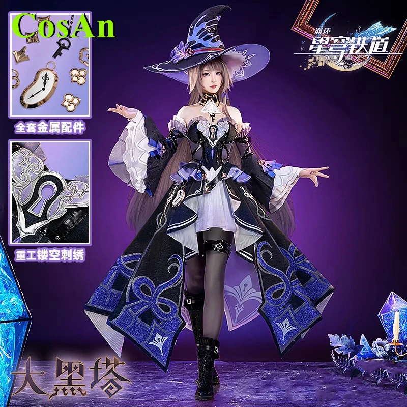 

CosAn Game Honkai: Star Rail Herta Cosplay Costume Spring Festival Clothing Activity Party Role Play Clothing Women's Dress