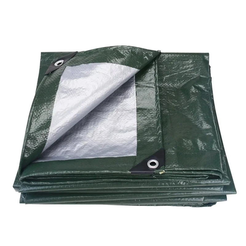 Heavy Duty Waterproof PE Tarpaulin Sun Protection Rain Cover Plastic Tarp for Truck Tricycle Outdoor Canopy Shelter