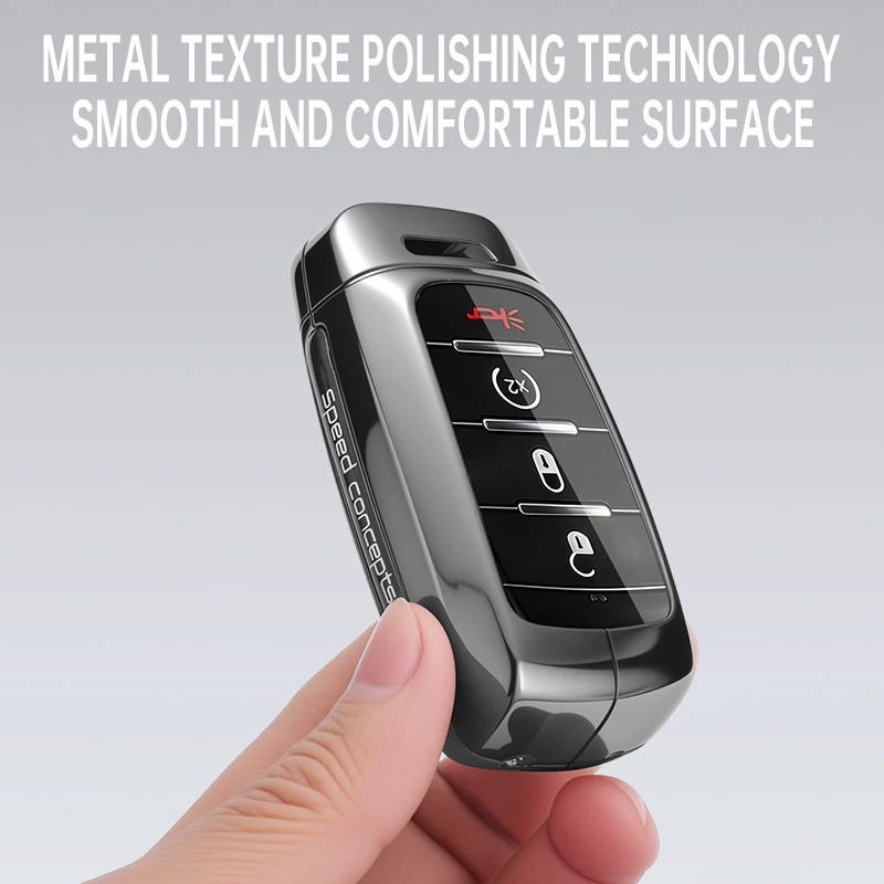 3/4/5/6 Buttons Car Remote Key Case Keychain Shell Fob For Dodge RAM1500 RAM2500 TRX RAM 1500 RAM3500 2019-2026 Metal Key Cover view 3