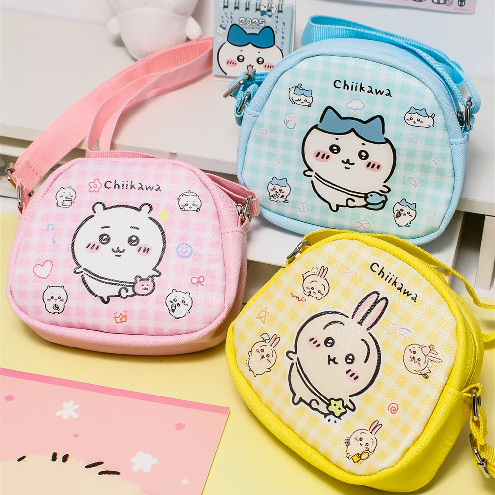 

Chiikawa Shoulder Messenger Bags Crossbody Bags Cute Cartoon Portable Backpacks Hachiware Usagi Kawaii Coin Pouch for Girls