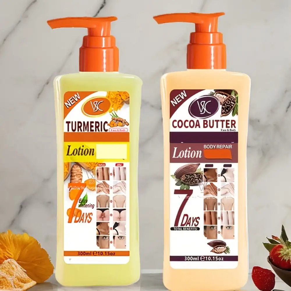 🍯 ✨   ハニートーク ターメリック ボディローション & オイル デュオ |   深く潤いを与え、ハリを与え、輝く肌を実現する天然植物エッセンス ✨ 🌿