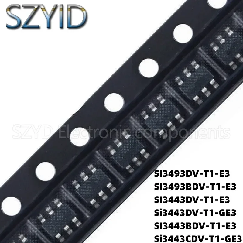 100PCS SOT23-6 SI3493DV-T1-E3 SI3493BDV-T1-E3 SI3443DV-T1-E3 Si3443DV-T1-GE3 SI3443BDV-T1-E3 Si3443CDV-T1-GE3