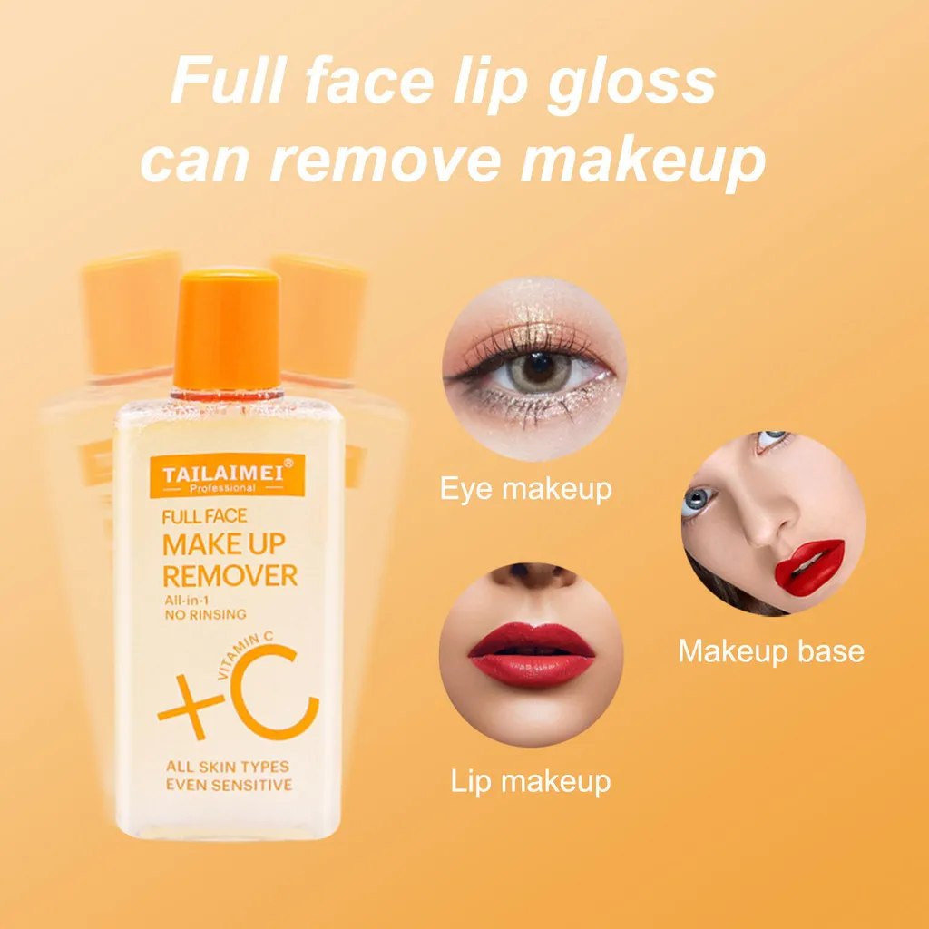 VC makeup remover, eye, lip, and face three in one, gentle, non irritating, moisturizing, non tight, deep cleansing makeup remov