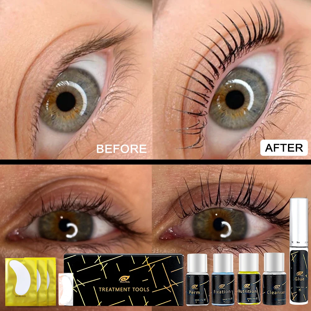 Lash Lift Kit Professional Eyelash Perm Kit Brow Lamination Lash Lift and Tint Kit Eyelashes Semi-Permanen Curling Extension