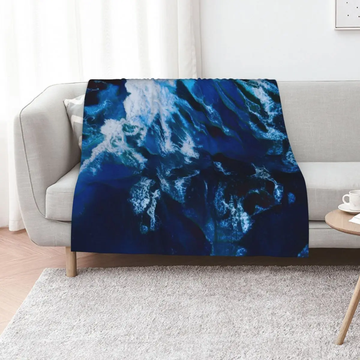 Ocean Waves Throw Blanket blankets ands Plush warm for winter Custom Sofa Throw Designers Blankets