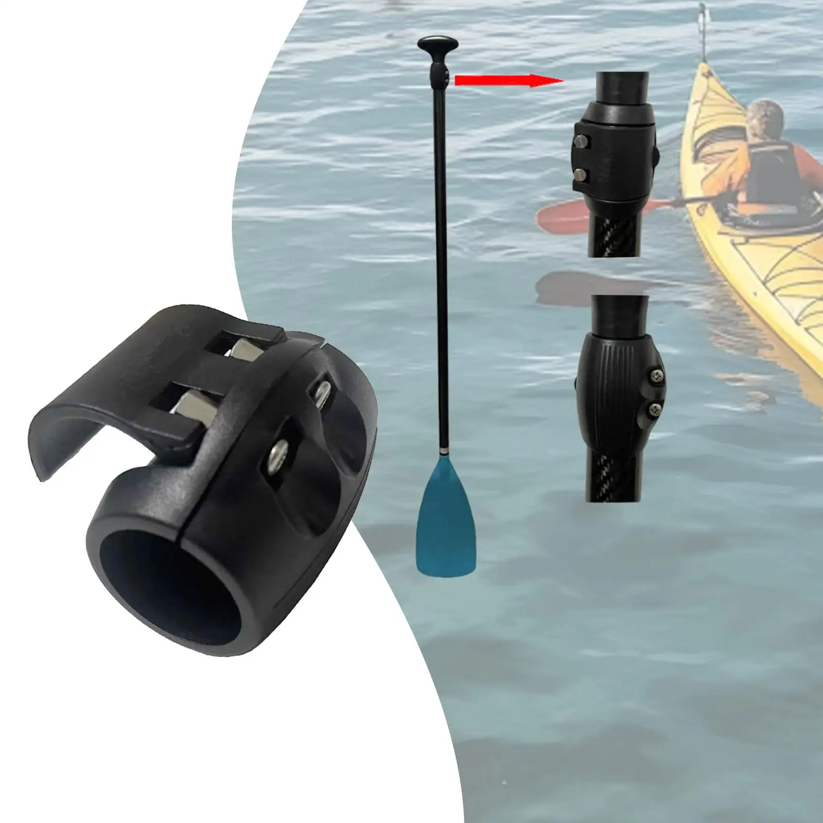 

Быстроразъемный зажим для весла, аксессуары для серфинга, водные виды спорта, регулируемый зажим для вала весла