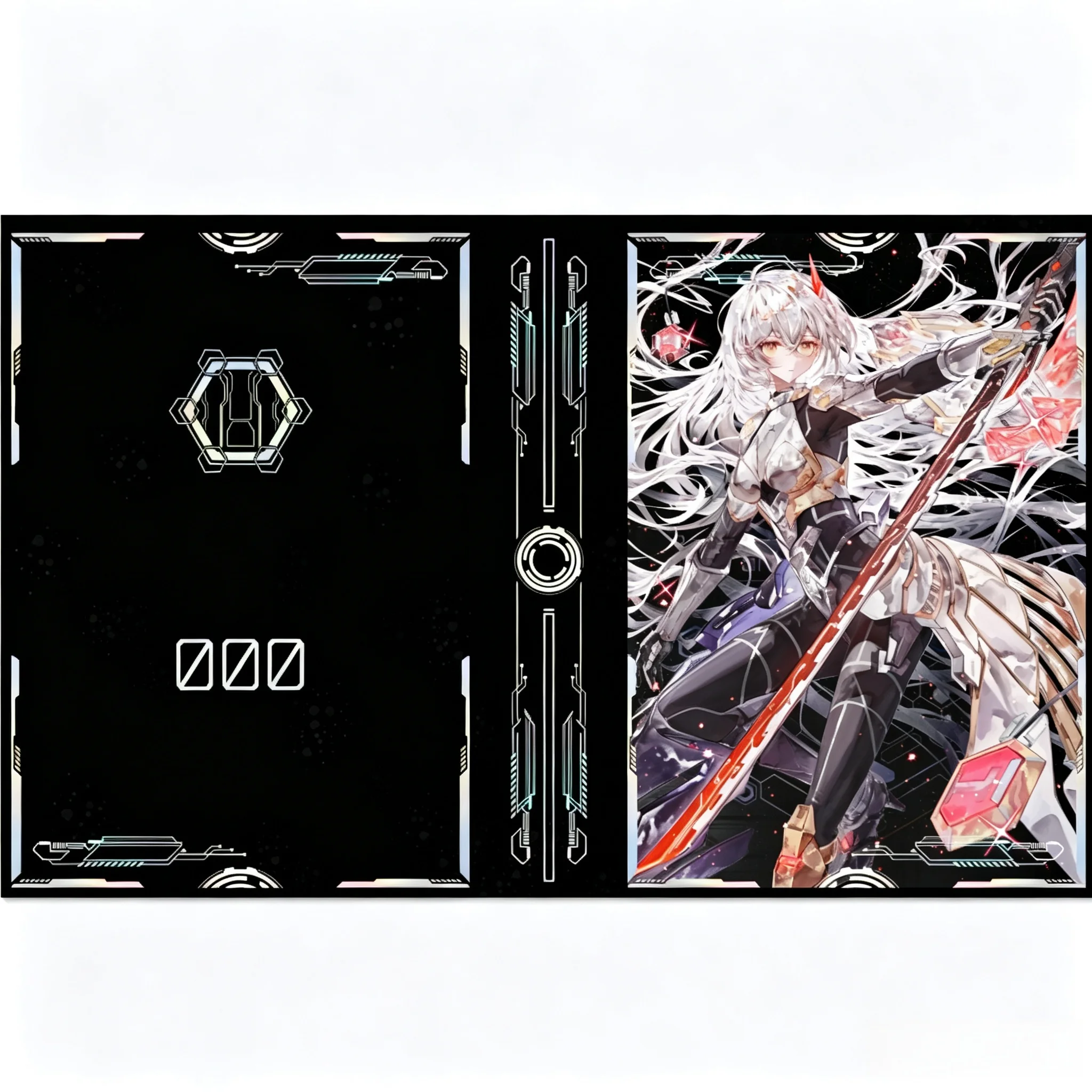 Yu-Gi-Oh! Sky Striker Ace-Raye Theme TCG Leather Board Game Card Book 9 Grid 360+ Card Slots Game Collection Card Storage Book