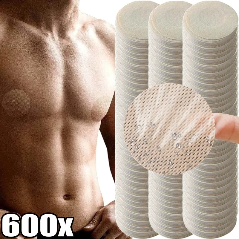 Men Disposable Thin Nipple Covers Invisible Anti-protrusion Chest Pads Breathable Sweatproof Stickers for Male Daily Shirts Wear