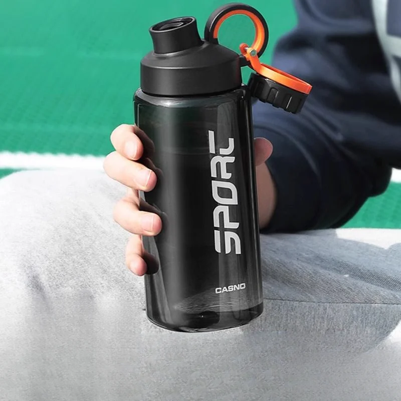 GIANXI Water Bottle For Sport Portable Lifting Ring Design Fitness Drinking Pot Outdoor Food Grade Large Capacity Drinkware