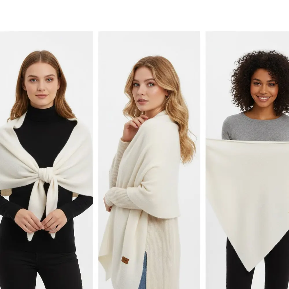 

Новый женский шарф-треугольник 2026 года: весенне-летний, однотонный, для шеи, как накидка